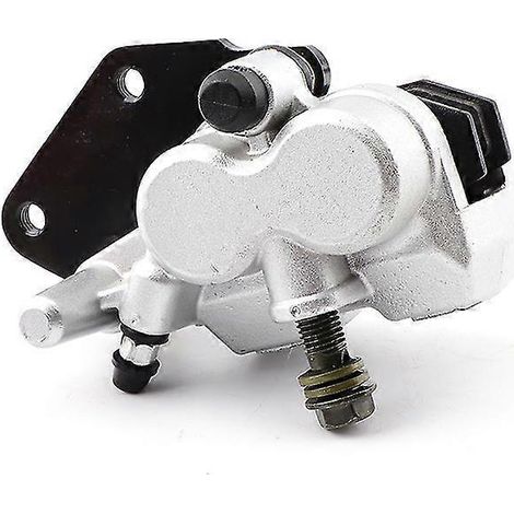 Étriers de frein compatibles avec divers scooters et motos 50 cm³, 125 cm³, 150 cm³ et 250 cm³ (Gy6 Qmb139). Pompes de frein avec plaquettes de frein incluses – Argent. (1/5)