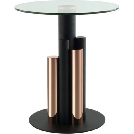 Table d'Appoint Design "Paula" 50cm Rose