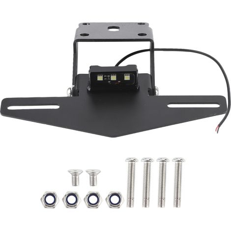 Support de plaque d'immatriculation de moto éliminant le garde-boue avec lumière LED adapté pour 125 250 390 17-21