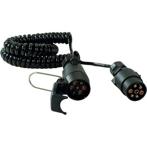Rallonge spirale mâle/femelle 5 m - 5 x 0,5 mm²