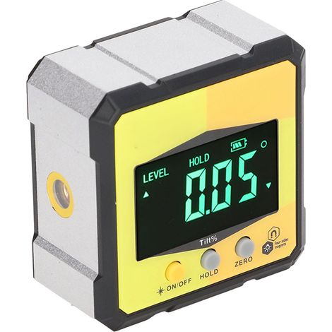 Digitale Magnetwasserwaage mit Laser, Winkelmesser, Präzisionsmessgerät, tragbarer digitaler Neigungsmesser (1/5)
