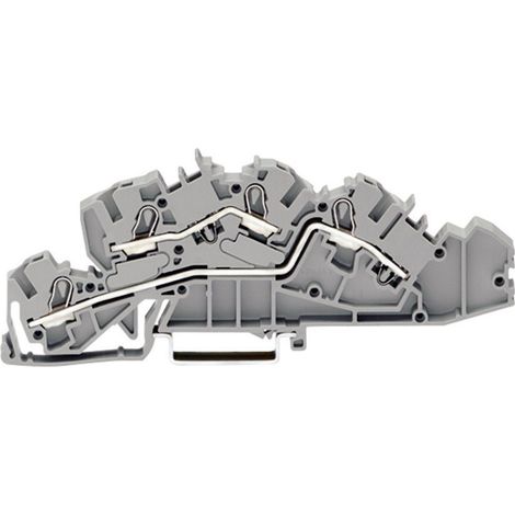 WAGO 2005-7642 Installationsetagenklemme 6.20 mm Zugfeder Belegung: L, L Grau 1 St. (1/2)