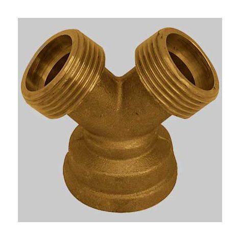 RACCORDO A Y OTTONE GIALLO 3/4 MADE IN ITALY