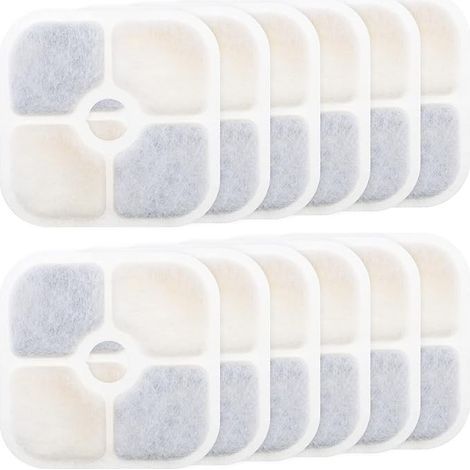 12-piece water fountain filters for Catit PIXI 43717, activated carbon filter, high quality - refill - pet fountain filters - cat fountain - dog fountain