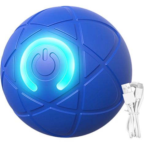 Ballon Interactif Pour Chien - Diamètre 5,2 Cm - Matériau PC TPE - À Activation Tactile - Avec Lumière LED - Rechargeable USB - Pour Jeu Intérieur (1/2)