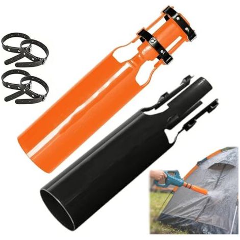 BUNTHAUS Booster d'air pour Souffleur de Feuilles, Souffleur À Feuilles – Accessoire Rehausseur de Flux d'air, Double Remplacement de La Conditions Météo Neige Arrière (Noir + Orange) (1/5)