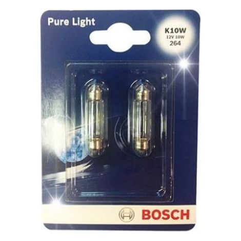 LAMPADINA PER ABITACOLO/FARO POSTERIORE 10 watt - 2 pezzi