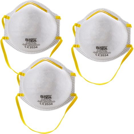 Kestek Feinstaub Masken FFP1 3er Set ohne Ventil (1/5)