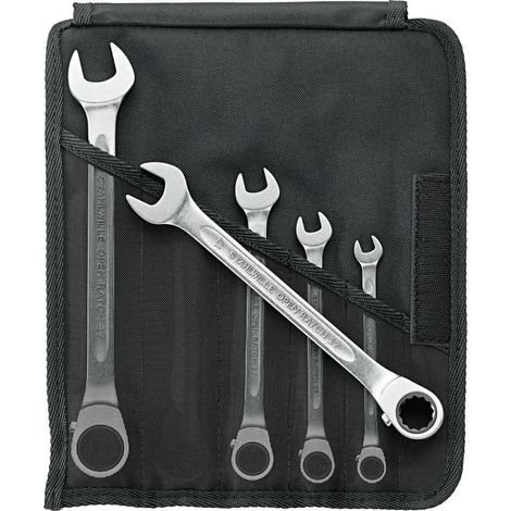 Stahlwille 96411705 17/5 Kit chiavi combinate a cricchetto 5 parti Misura (metrica) 8 - 19 mm (1/5)