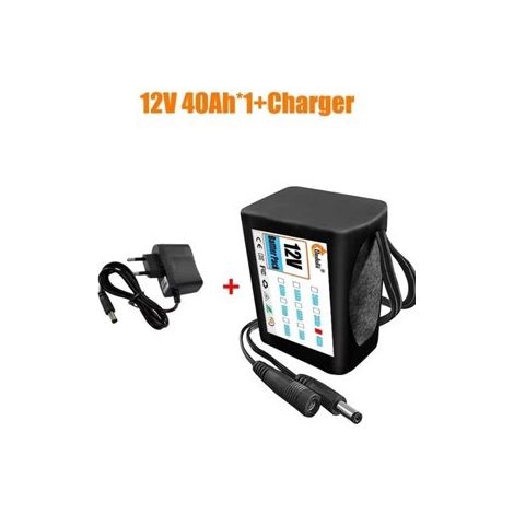 18650 Lithium Battery 3S2P 12V 40Ah Rechargeable Battery Pack with BMS+ Charging