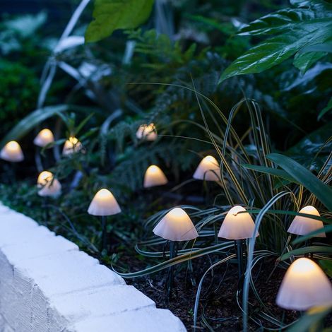 Lampe de jardin solaire décorative étanche, 3,8 m, 12 LED-AquaForge
