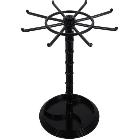 Présentoir rotatif pour bijoux Organisateur de bureau pour porte-clés, bracelets, boucles d'oreilles et petits accessoires Support de rangement pratique et esthétique (1/4)