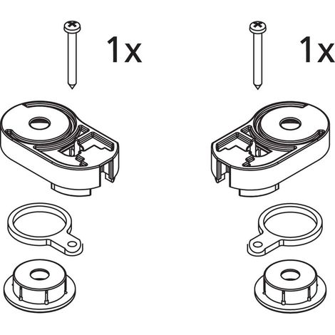 Kermi 2534011 EBAT025 Set Lager oben