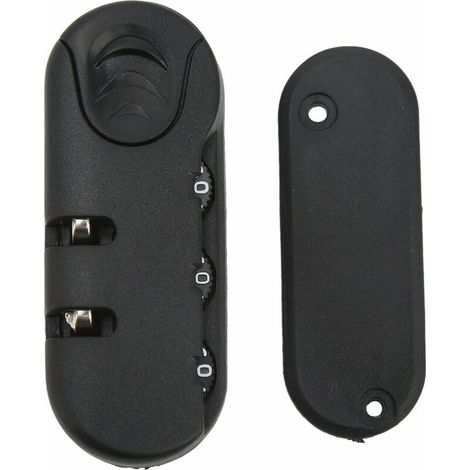 Serrure de sécurité pour valise, serrure à combinaison pour bagages, combinaison à 3 chiffres, code à combinaison de haute sécurité, serrure à bagages de voyage de remplacement, adaptée aux valises, b (1/4)