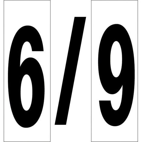 Numéro adhésif 46x140 mm. N° 6/9 (1/3)