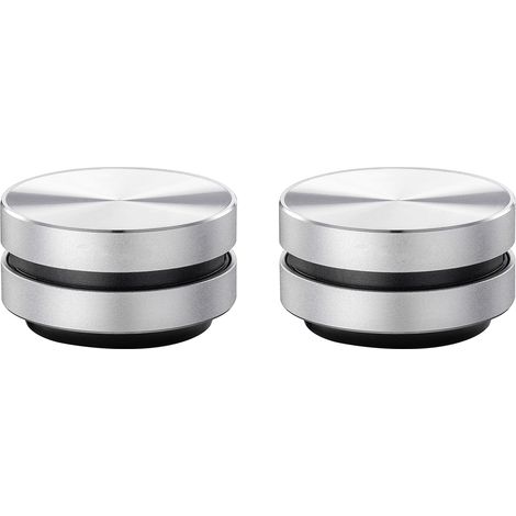 Two mini portable wireless Bluetooth bone conduction speakers with loud volume and built-in microphones.