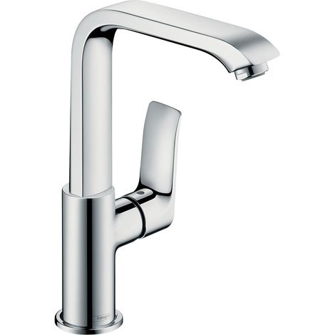 hansgrohe Metris Einhebel-Waschtischmischer 230mm 5l/min mit Zugstangen-Garnitur, Chrom