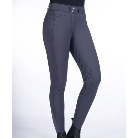 Pantalone da equitazione donna con grip totale modello Helene: 48, rosso vinaccia 3100 (1/5)