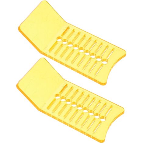 2 Pièces Outil D'habillage de Voiture en Plastique Jaune avec Mesure Précise et Fentes D'alignement à 140 Degrés pour Film de Protection de Peinture et Covering Automobile (1/5)