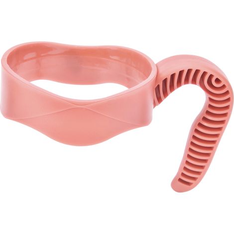 Tragegriff für 20-30 oz Wasserflaschen und Becher – ergonomisches Design aus rosafarbenem Kunststoff (1/5)