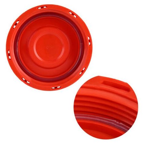 Couvercle de cuve IBC, couvercle de sac IBC, bouchon de réservoir d'eau liquide, plastique rouge 163 mm (1/5)