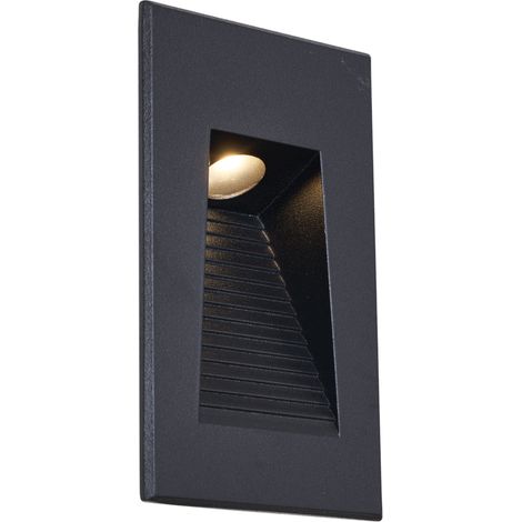 Moderne LED-Wandeinbauleuchte Schwarz 7cm inkl. LED IP65 - Trem