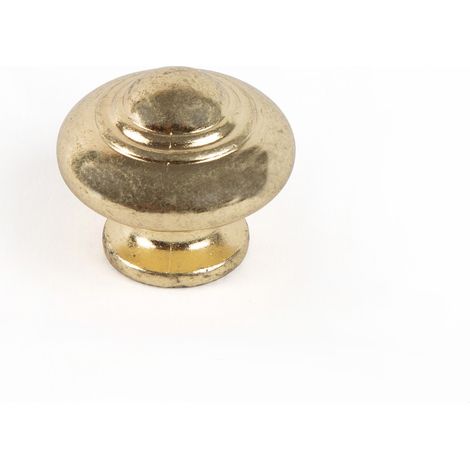Pomo para Mueble  Estilo Clásico  Fabricado en Zamak  Acabado en Latonado  Medidas 303026 mm  Sistema de Fijación Atornillado  Incluye Tornillos M4  2 Unidades -