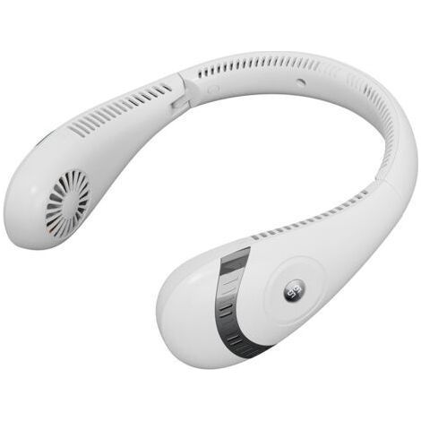 Ventilatore da collo senza fili QORVA – 3 velocità, senza pale – Portatile, ricaricabile e pieghevole (1/5)