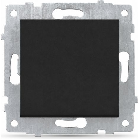 Module interphone encastrable 80 mm 16A noir