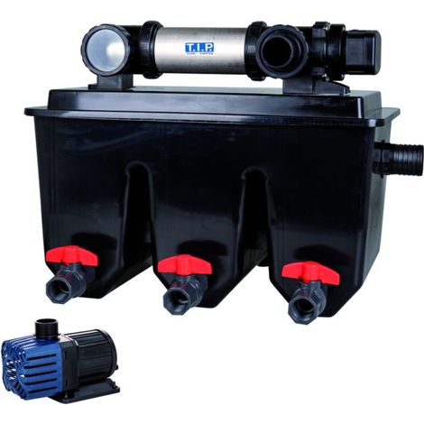 T.I.P. Profi Teichfilter-Set - Für 30.000 l Teich,  UV-C 24 W, Mehrkammersystem, MTS 30000 UV 24 INOX, 30288 (1/5)