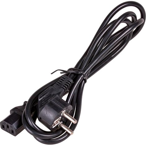 Akyga Strom Adapterkabel [1x Schutzkontakt-Stecker - 1x Kaltgeräte-Buchse C13] 3.00 m Schwarz (1/2)