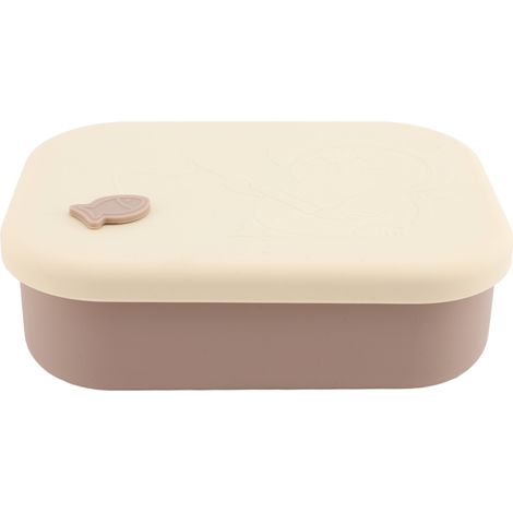 Silikon-Lunchbox mit 3 Fächern, mikrowellengeeigneter Lebensmittelbehälter für Zuhause und Büro, lila. (1/5)