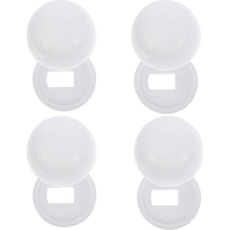 paires de boulons universels pour l'installation du couvercle de cuvette de toilette-3.50X3.50X2.00CM-White (1/4)