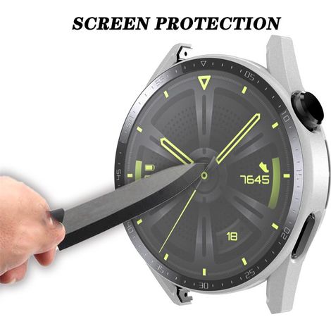 Coque en Verre Trempé pour Huawei Watch GT3 42mm 46mm, Protection d'Écran Anti-Rayures et Anti-Choc (1/3)