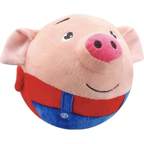 Balle rebondissante pour chiens – Hamster en peluche rebondissant Balles rebondissantes lavables pour animaux de compagnie, son de lapin de dessin animé, balle sautante en peluche, jouets pour (1/4)