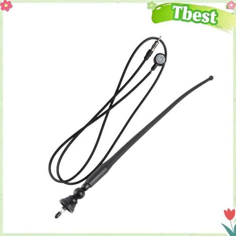 Antenne Radio FM AM - Universelle Pour Voiture - Connecteur DIN Mâle - Câble RG58 1,27 M - Résistance 75 Ohms - 40 Cm - 1 Pièce (1/5)