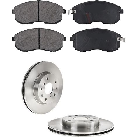 KIT FRENI ANTERIORI compatibile con SUZUKI SX4 TRE VOLUMI (GY,RW) - DISCHI + PASTIGLIE OEM: P 23 126 , P 23 105 / 17707 , 18102 /SOSTITUZIONE DIRETTA/BASSA POLVERE/SILENZIOSO