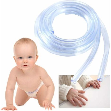 Baby Furniture Edge Protector, Baby Shockproof Foam, Baby Furniture Edge and Corner Protector, Soft, Non-Toxic and Tasteless, for Baby and Family Safety, 6m (1/4)