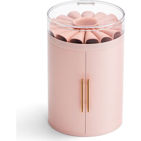 Boîte de rangement à quatre dessins étanche et anti-poussière pour bijoux(rose) (1/5)