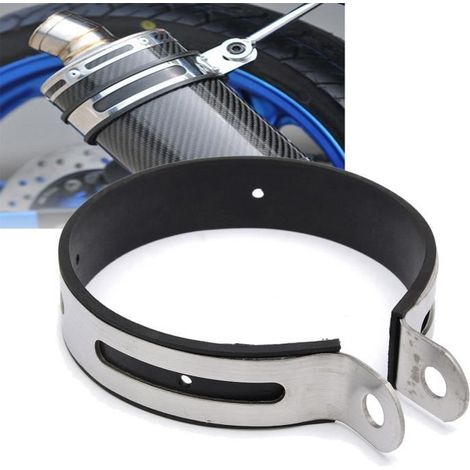 11cm Diamètre Moto Silencieux Echappement Exhaust Sangle Suspendue Support Rond