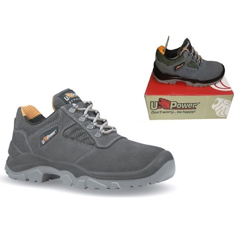 SCARPA UPOWER DA LAVORO ANTINFORTUNISTICA BASSA SCAMOSCIATA MOD. TUDOR S1P SRC n. 38 (1/5)