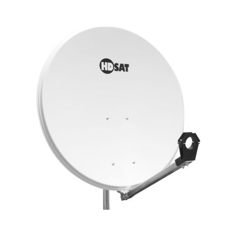 HDSAT Parabole satellite acier Blanche 80cm Recondionnéavec Support LNB en Acier Galvanisé idéal ASTRA EUTELSAT (1/2)