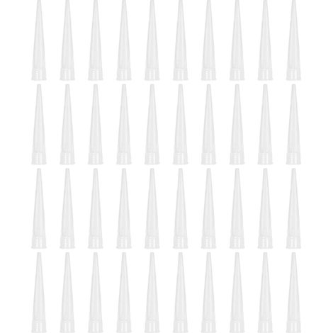 40pcs Embout Douille Pistolet Silicone Cartouche Douilles Silicone Buses de Rechange pour Mastic Adhésif en Silicone pour Calfeutrer (1/5)