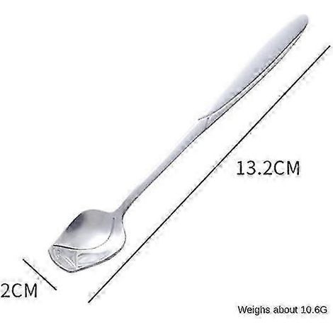 Cuillère à café rose (1 pièce), cuillère à long manche mignonne, cuillère à dessert/glace, cuillère à mélanger en acier inoxydable, vaisselle de cuisine RBZ01 (1/5)