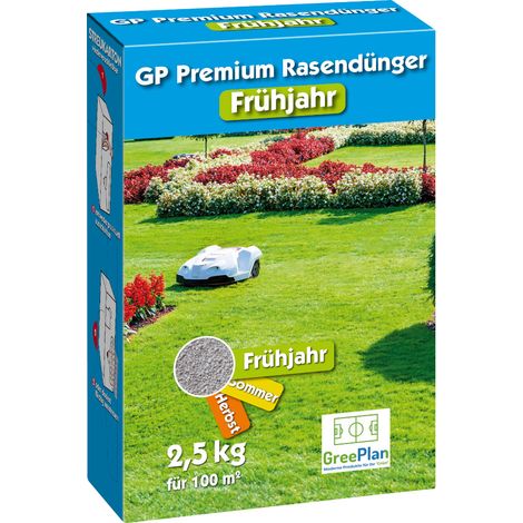 GreenPlan GP Premium Frühjahr 2,5 kg Rasendünger Startdünger Frühjahrsdünger