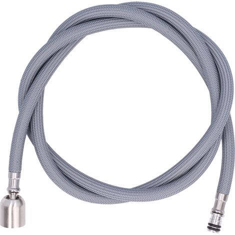 Tuyau de robinet extractible G1/2 de 1,5 m, flexible en nylon tressé PVC tressé, pour cuisine et salle de bain (1/5)