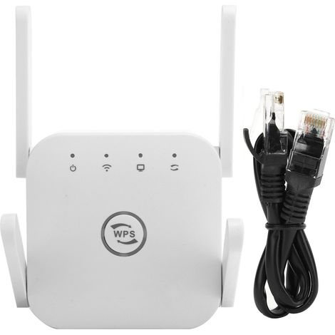 Amplificateur de Signal WiFi Sans Fil, Répéteur 110-240V avec Prise UE Blanche pour Équipement Informatique (1/5)