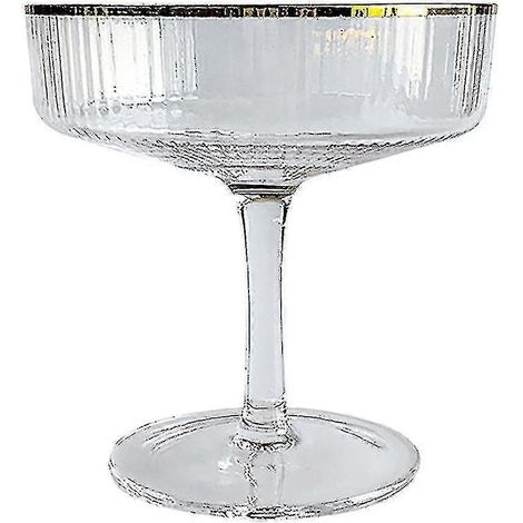 Verres à margarita, élégants verres à cocktail grande capacité pour les fêtes et la décoration, en verre soufflé à la main sans plomb (1/4)