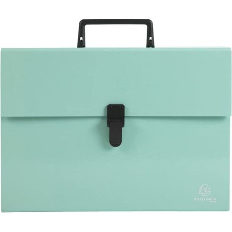 Valisette - Trieur - 18 compartiments - 32 x 24 cm - A4 - Vert - Exacompta (1/4)