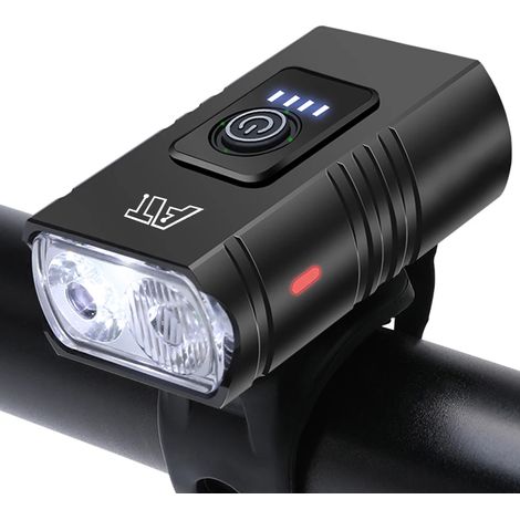 Éclairage avant de vélo LED rechargeable USB-C, phare avant pour VTT et vélo de route, facile à installer, accessoires de vélo (1/5)